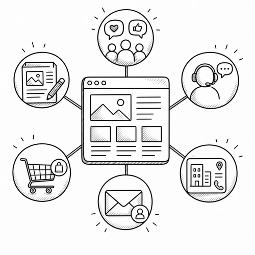 A Website Acts as a Central Hub