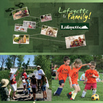 Celebrate Family recreation flyer featuring children playing sports