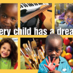 Every child has a dream poster with children’s portraits
