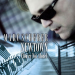 Monochrome album cover featuring a man in sunglasses