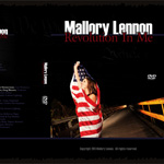 Mallory Lennon concert poster with singer on stage